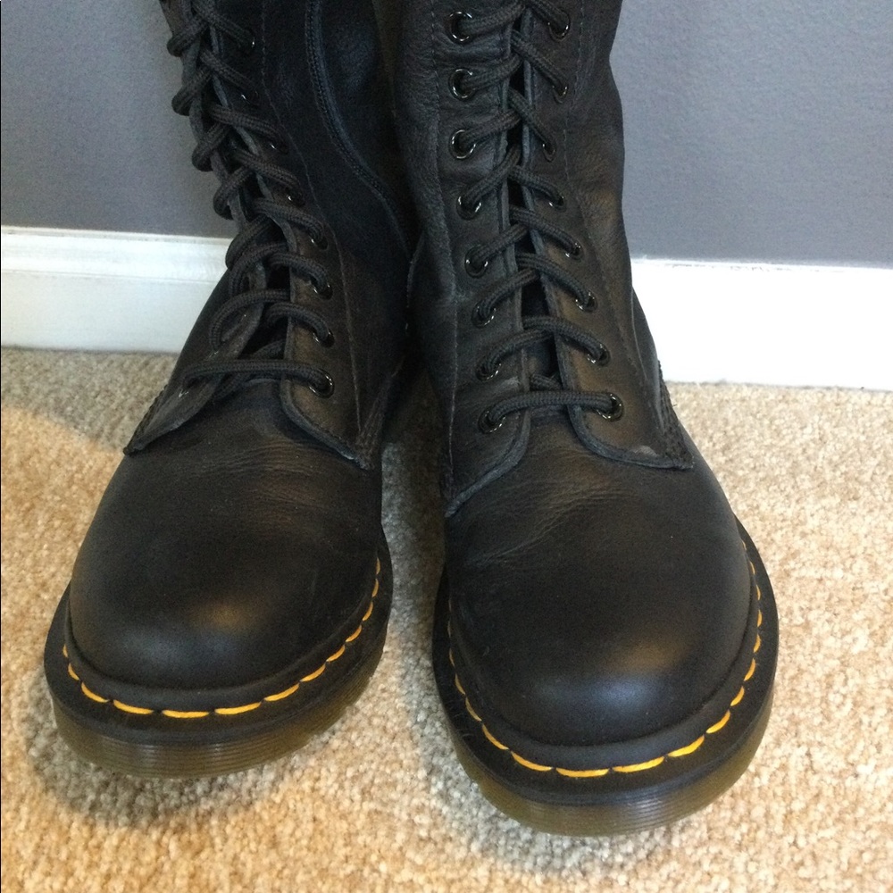 Dr Martens 1B60 VIRGINIA LEATHER KNEE HIGH Boots - Picture 6 of 7